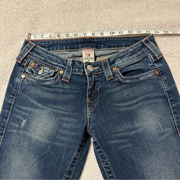 True Religion Jeans Billy Straight Leg Blue Dark Wash Jean - Picture 6 of 14